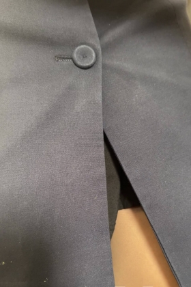 东航空姐连衣裙制服咖丝美腿超近距离露安全裙