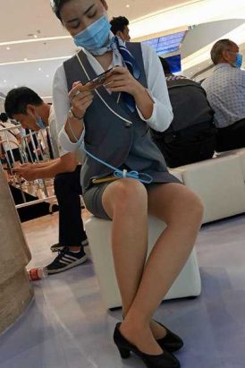 制服销售肉丝袜平跟丝腿超近距离特写[654M]