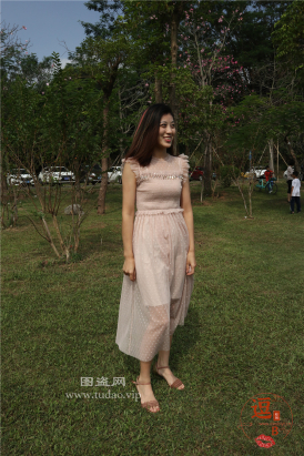 编码0092粉色长裙花色长裙凉高韵味