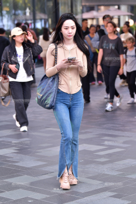 ★清新牛仔裤美女