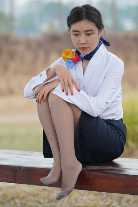 工装灰丝裸足454P